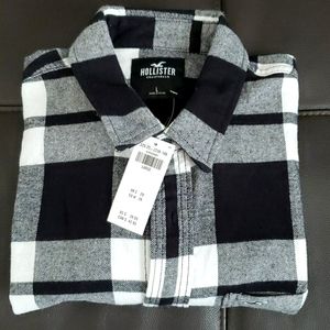 NWT Men's Hollister Plaid Flannel Shirt